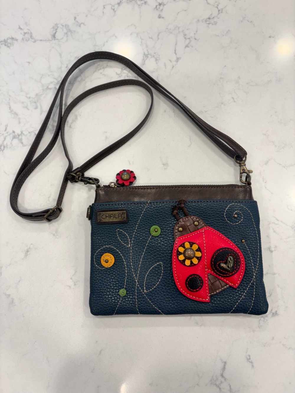 Chala Ladybug Mini Crossbody Wallet Handbag Purse